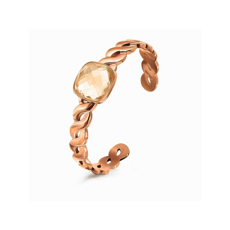PINK STEEL BANGLE WITH STONE PINK STEEL BANGLE WITH STONE