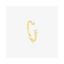 DAMENRING EDELSTAHL GOLD