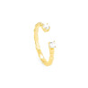 DAMENRING EDELSTAHL GOLD