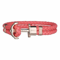 Unisex bracelet pink leather