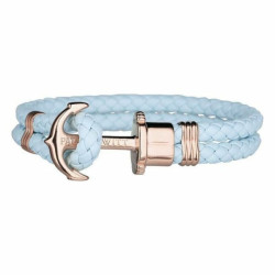 UNISEX ARMBAND HELLBLAU LEDER